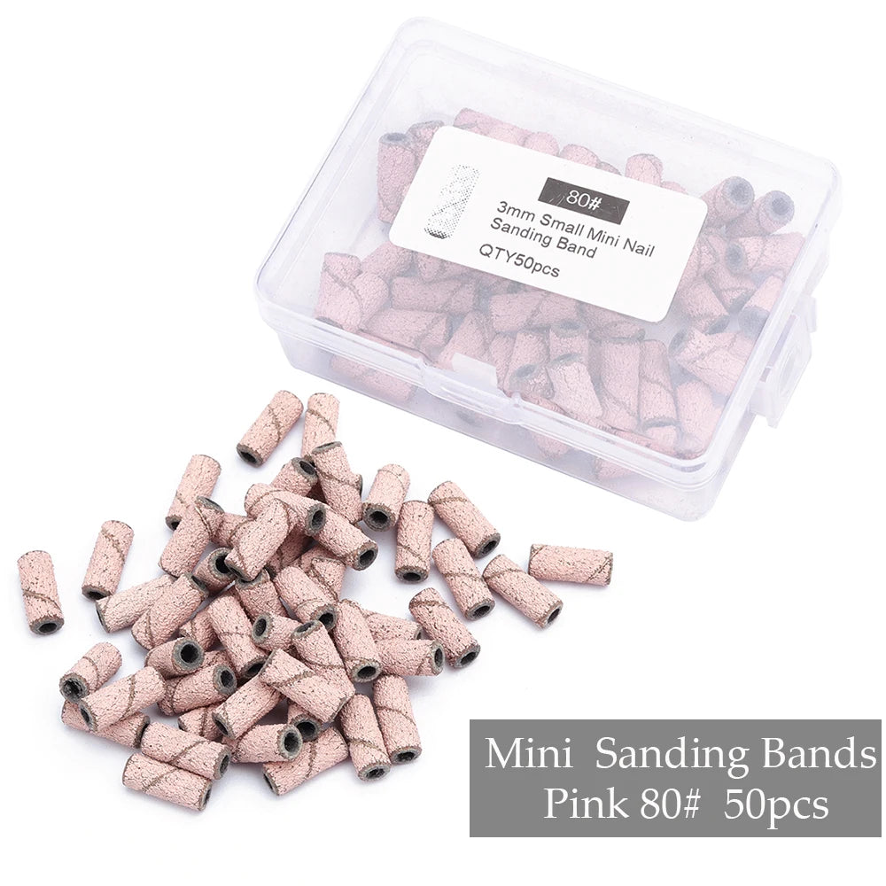 Professional Mini Nail Sanding Bands for Electric Drill