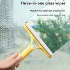 3-in-1 Glass and Window Cleaning Squeegee with Spray Bottle