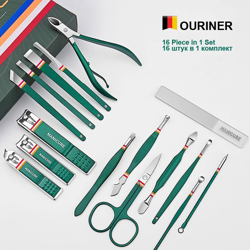 Professional Stainless Steel Manicure Grooming Set