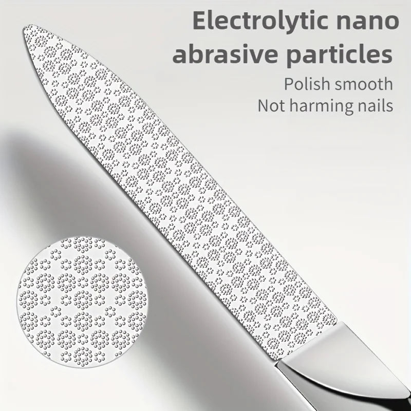 Professional Stainless Steel Manicure Nail File - 4