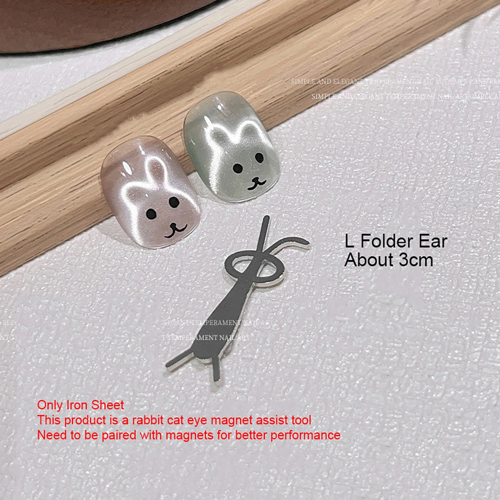 Rabbit Shape Cat Eye Nail Art Magnet Tool