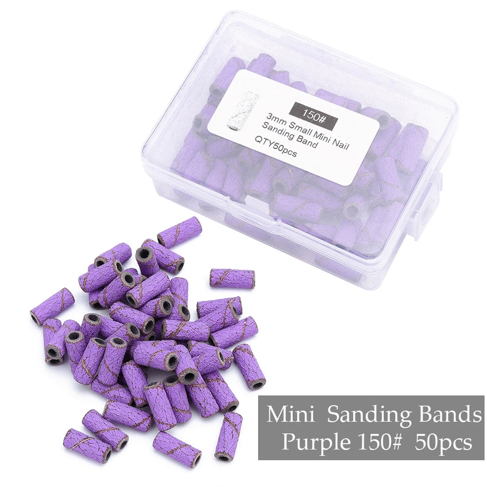 Professional Mini Nail Sanding Bands for Electric Drill