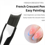 Professional French Tip Nail Art Brush for Perfect Manicures
