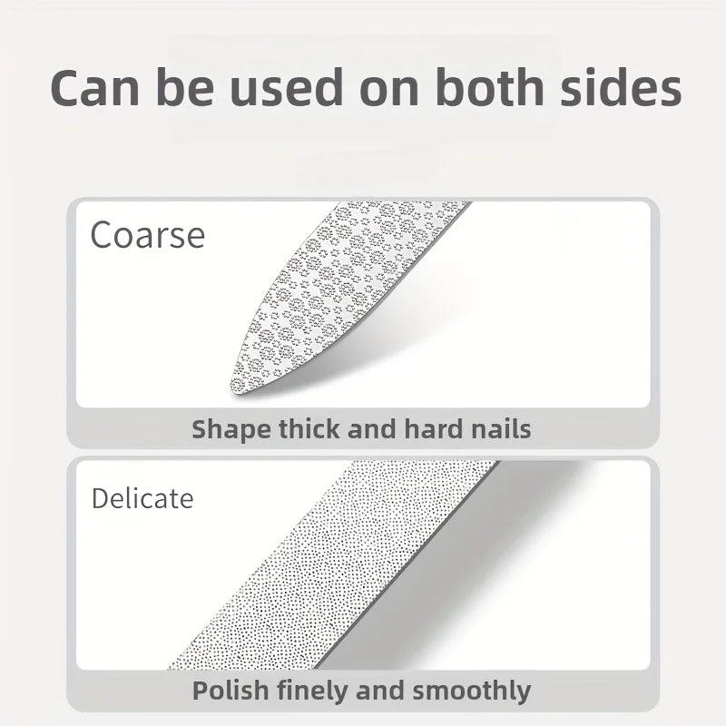 Professional Stainless Steel Manicure Nail File - 8