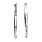 Precision Stainless Steel Slant-Tip Eyebrow Tweezers