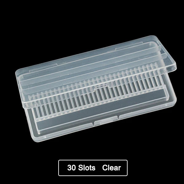 Clear Nail Drill Bit Storage Case - 21