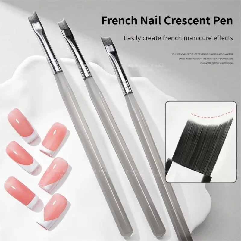 Professional French Tip Nail Art Brush for Perfect Manicures - 7