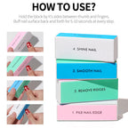 4-Way Professional Nail Buffer Block