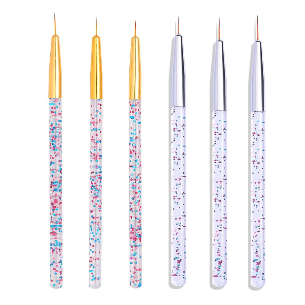 Professional Nail Art Liner Brush Set for DIY Designs - 14