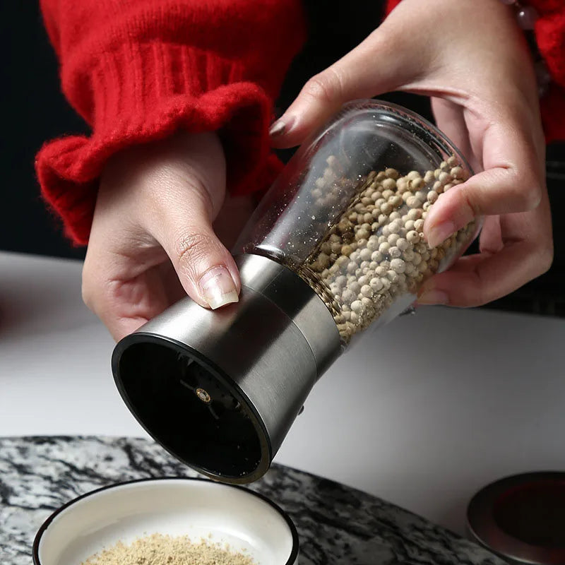 Stainless Steel Adjustable Pepper and Salt Grinder - 1