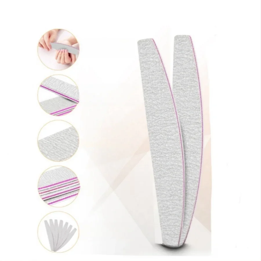 Professional Half Moon Nail File and Buffer Set