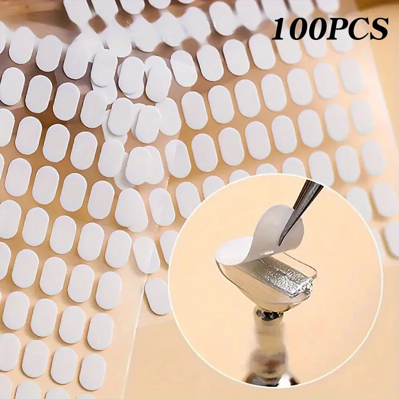 Double-Sided Adhesive Tabs for Nail Art Display - 1
