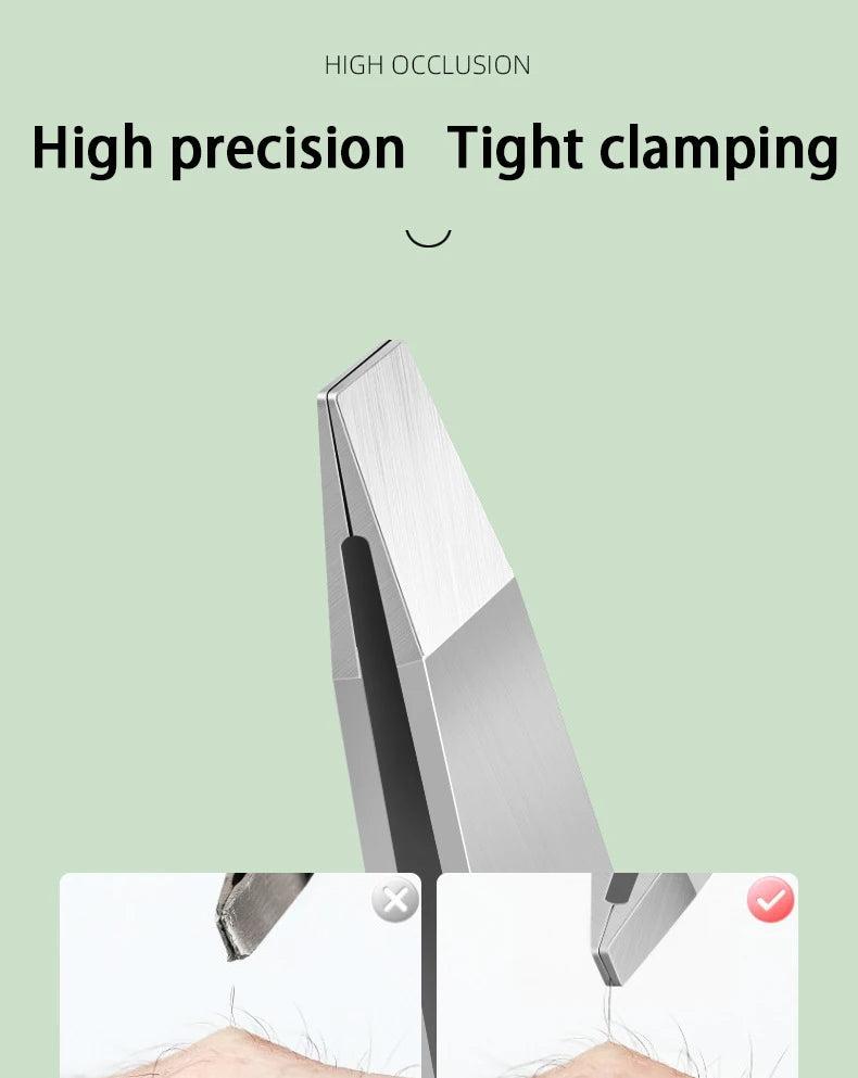 Professional Stainless Steel Eyebrow Tweezer Grooming Set