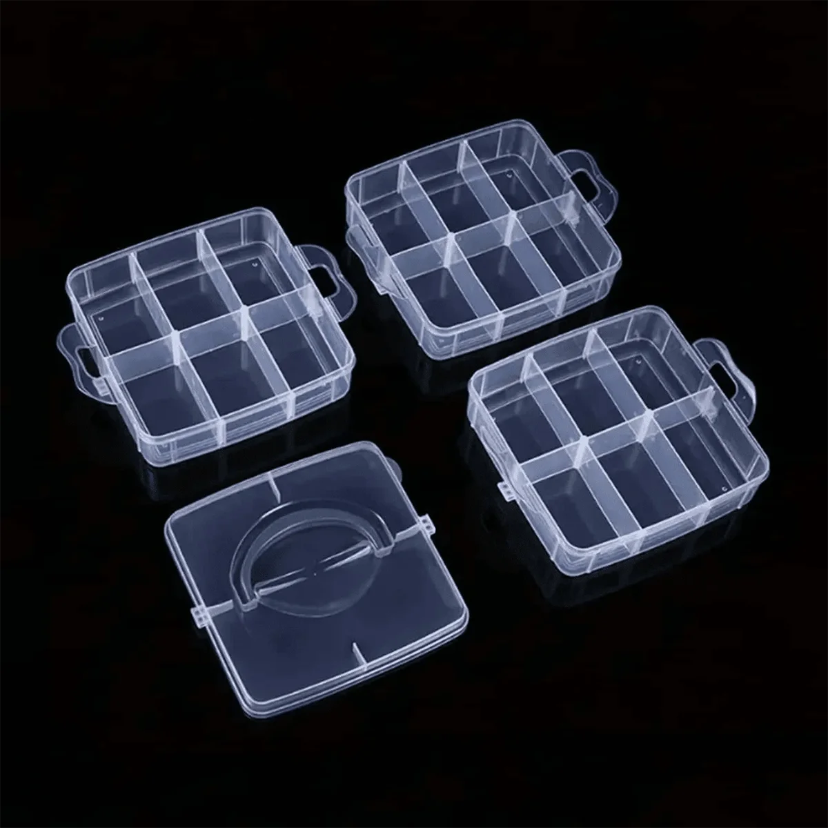 3-Tier Stackable Storage Organizer for Crafts and Jewelry - 7