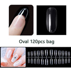 Almond Soft Gel Full Cover Press-On Nails