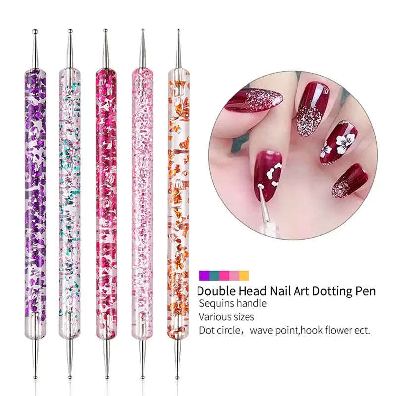 Professional Nail Art Brush and Dotting Tool Set