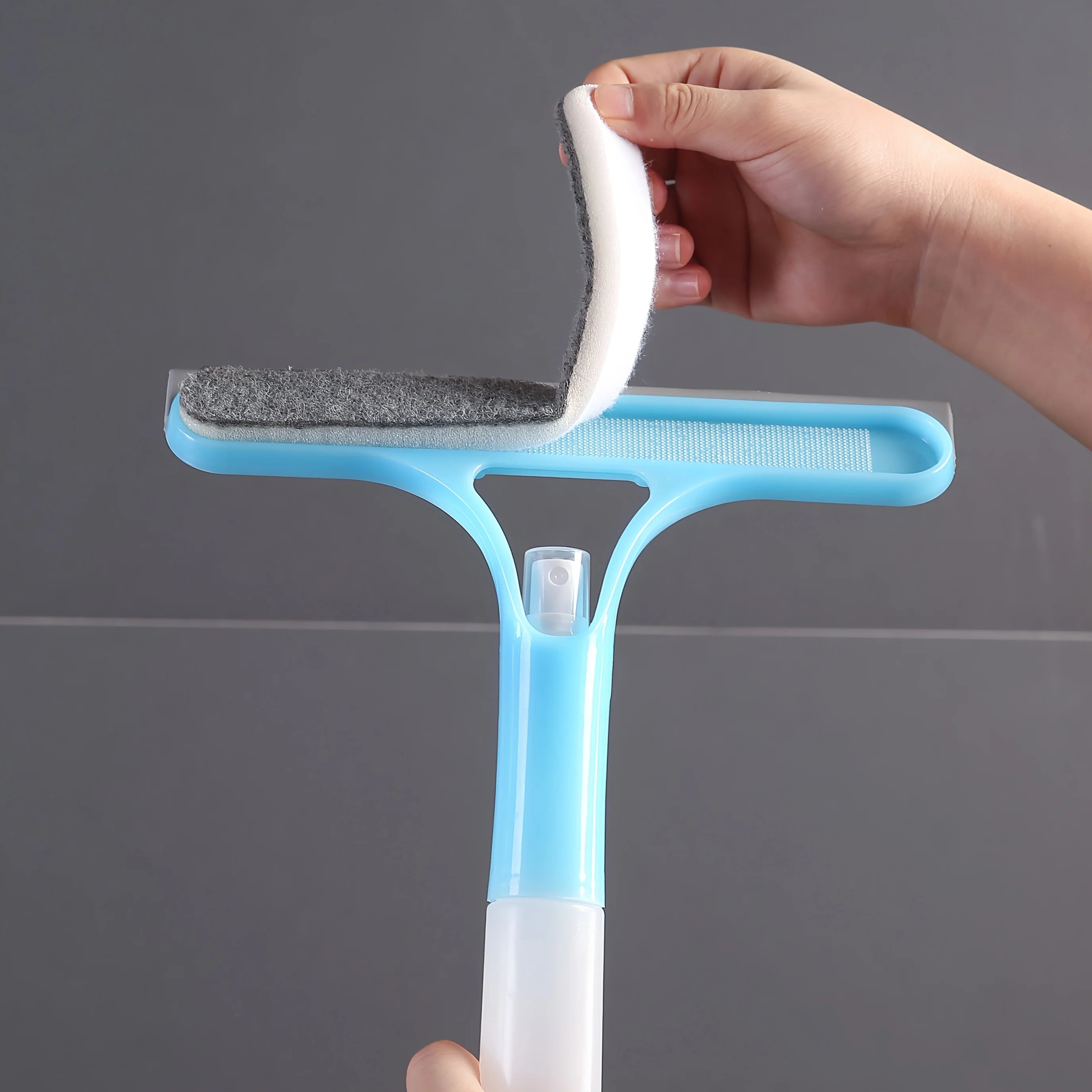 3-in-1 Glass and Window Cleaning Squeegee with Spray Bottle - 15