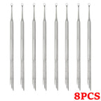 Double-Ended Stainless Steel Cuticle Pusher and Nail Cleaner
