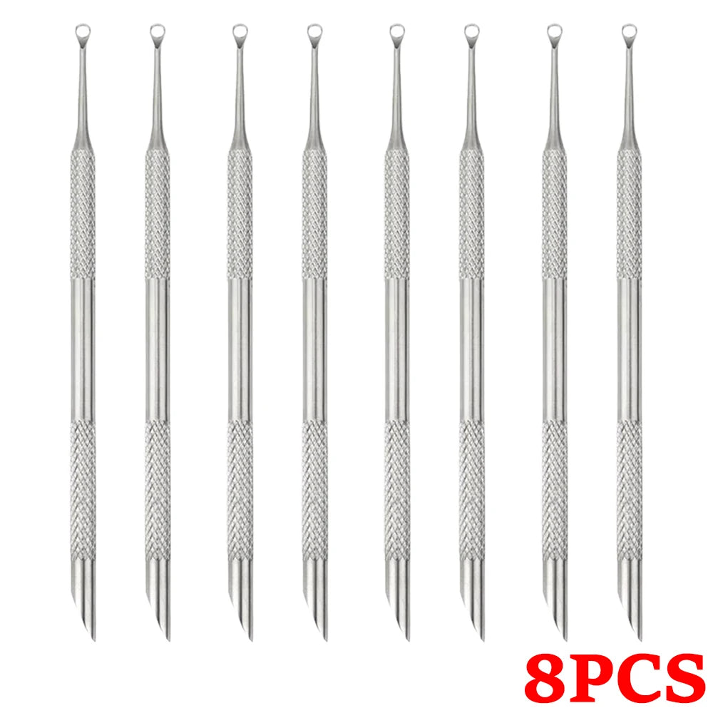 Double-Ended Stainless Steel Cuticle Pusher and Nail Cleaner