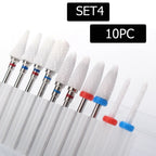 Professional Ceramic Nail Drill Bit Set for Manicure