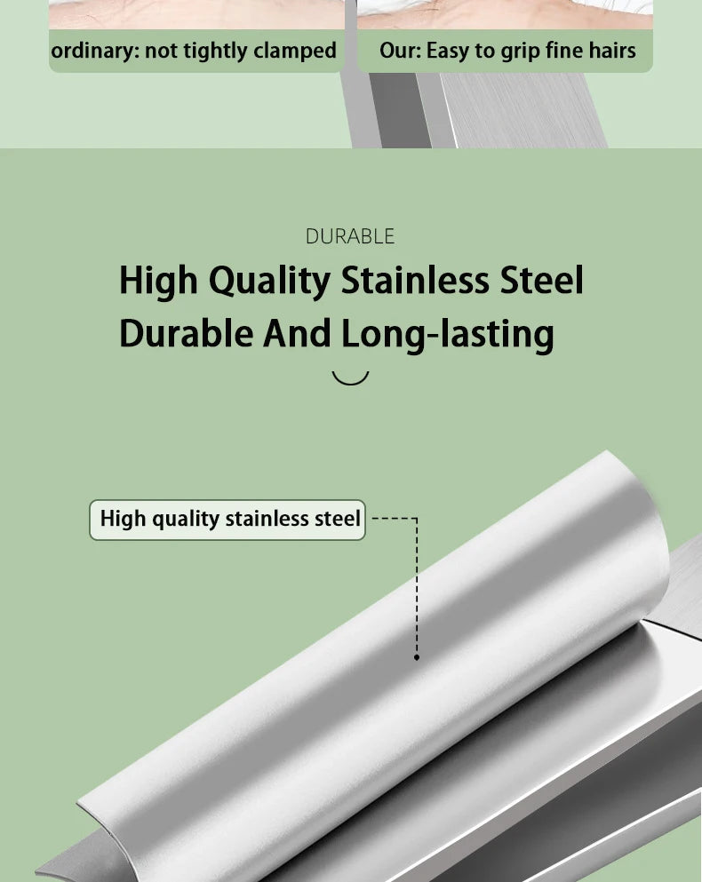 Professional Stainless Steel Eyebrow Tweezer Grooming Set