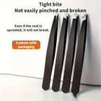 Precision Stainless Steel Eyebrow Tweezer Set