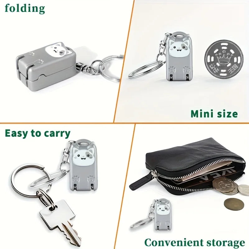 Foldable Kitten Keychain Nail Clipper - 4