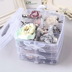 3-Tier Stackable Storage Organizer for Crafts and Jewelry
