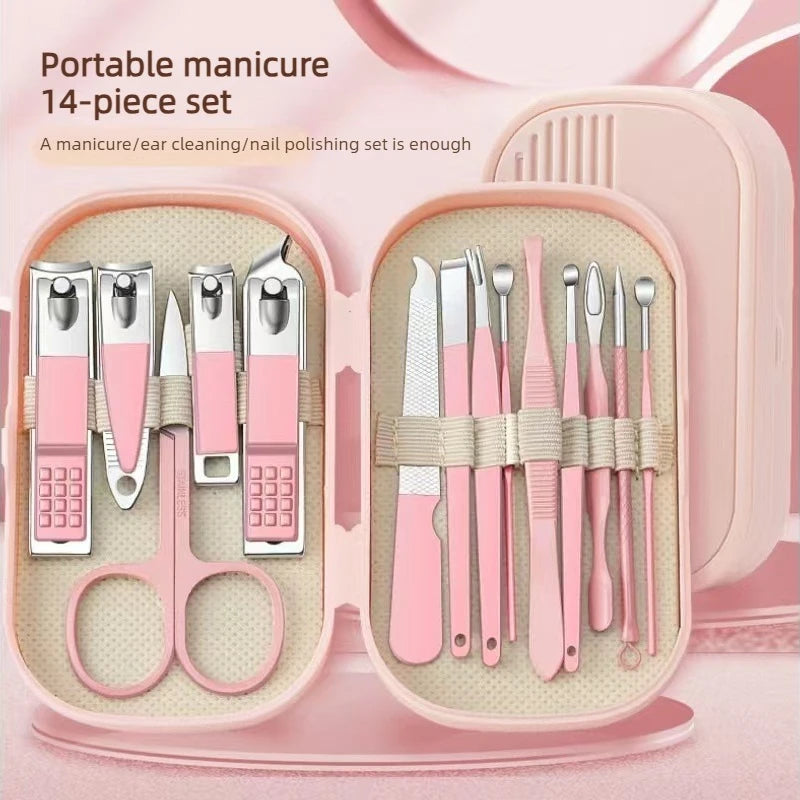Professional Stainless Steel Manicure Grooming Set