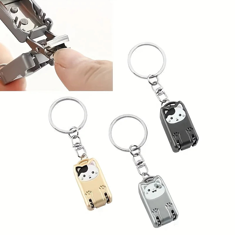 Foldable Kitten Keychain Nail Clipper - 6
