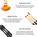 Dual-Ended Nail Art Brush Set for Professional Manicures