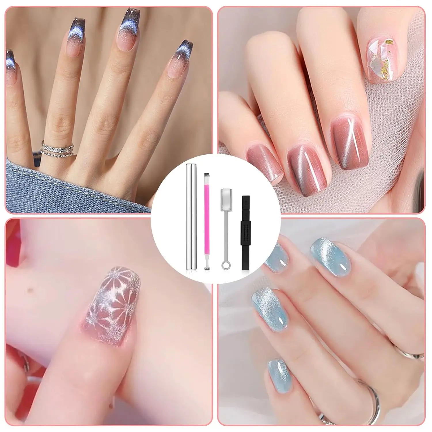 Magnetic Wand Set for Cat Eye Nail Art - 6