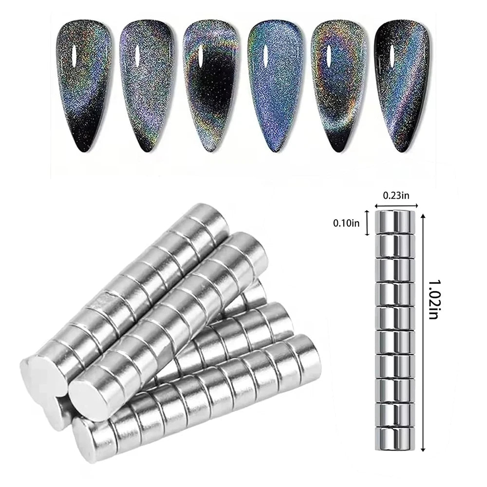 Magnetic Nail Art Guide and Length Measuring Tool - 6