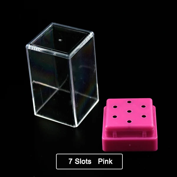 Clear Nail Drill Bit Storage Case - 13