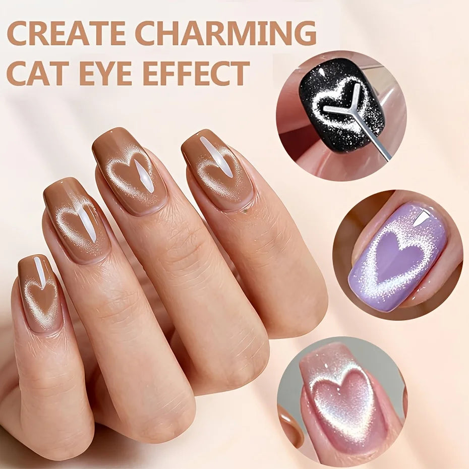 Professional Cat Eye Nail Art Magnet Set