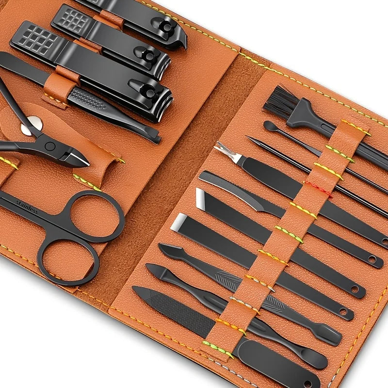 Professional Stainless Steel Manicure and Grooming Kit