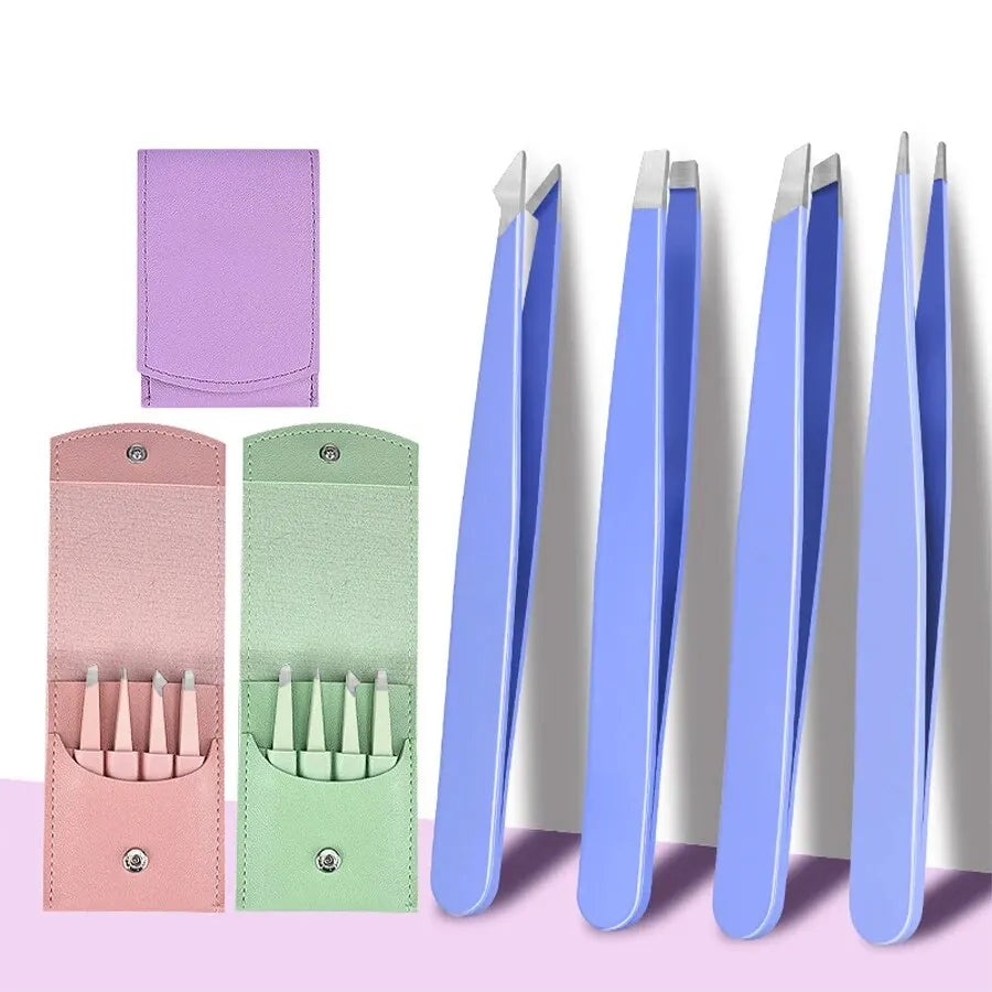 Professional Precision Eyebrow Tweezer Set - 1