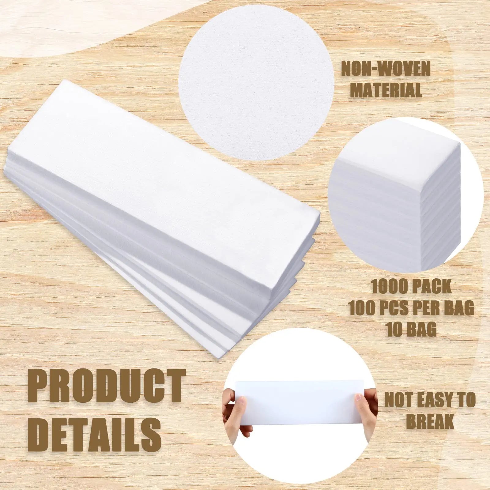 Professional Non-Woven Hair Removal Wax Strips