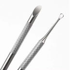 Double-Ended Stainless Steel Cuticle Pusher and Nail Cleaner
