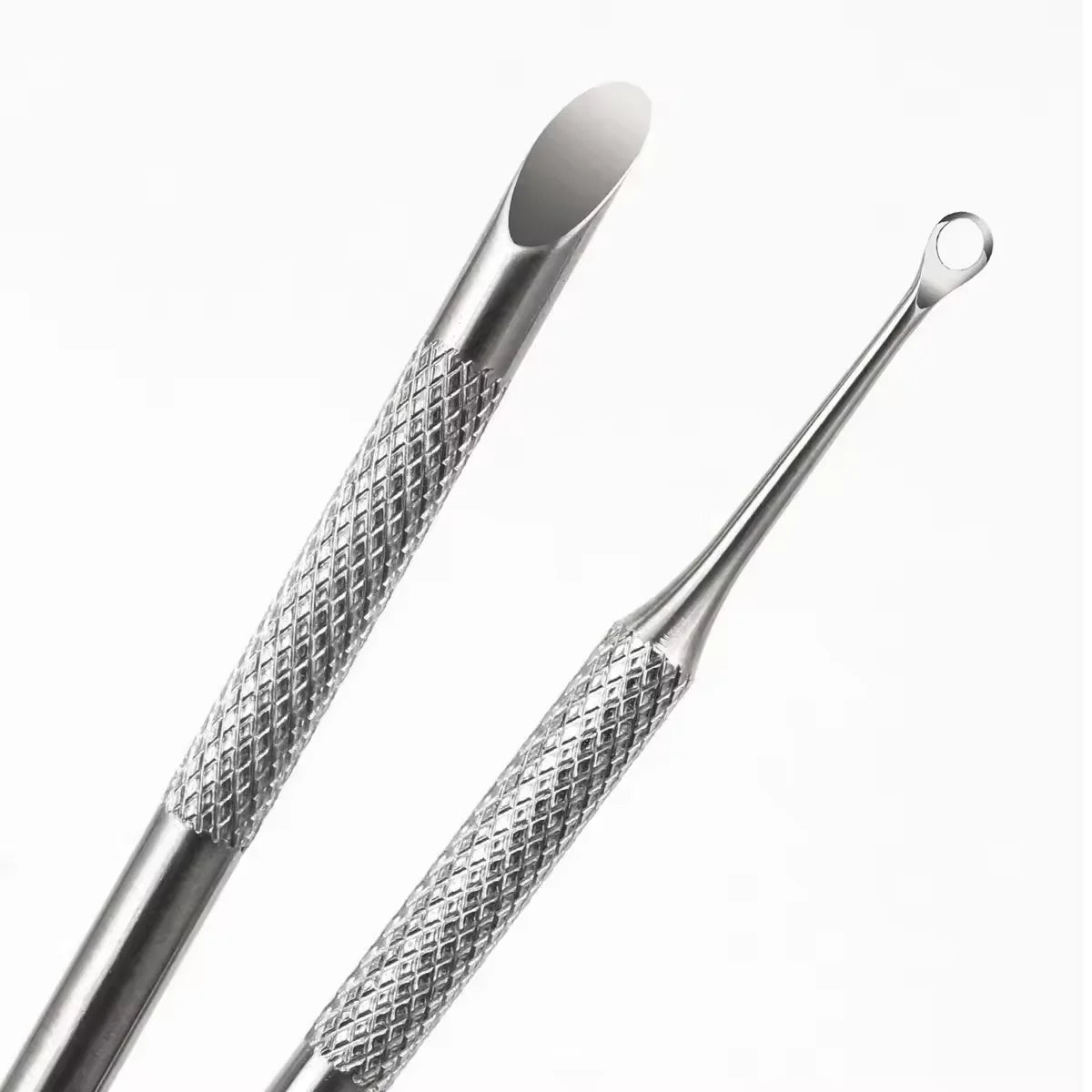 Double-Ended Stainless Steel Cuticle Pusher and Nail Cleaner