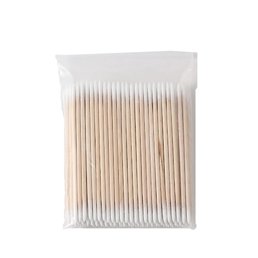Pointed Precision Cotton Swabs for Nail Art and Makeup - 13