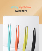 Professional Stainless Steel Eyebrow Tweezer Set