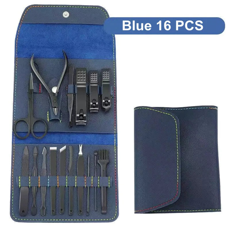 Professional Stainless Steel Manicure and Grooming Kit - 6