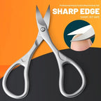 Professional Precision Curved Nail and Grooming Scissors