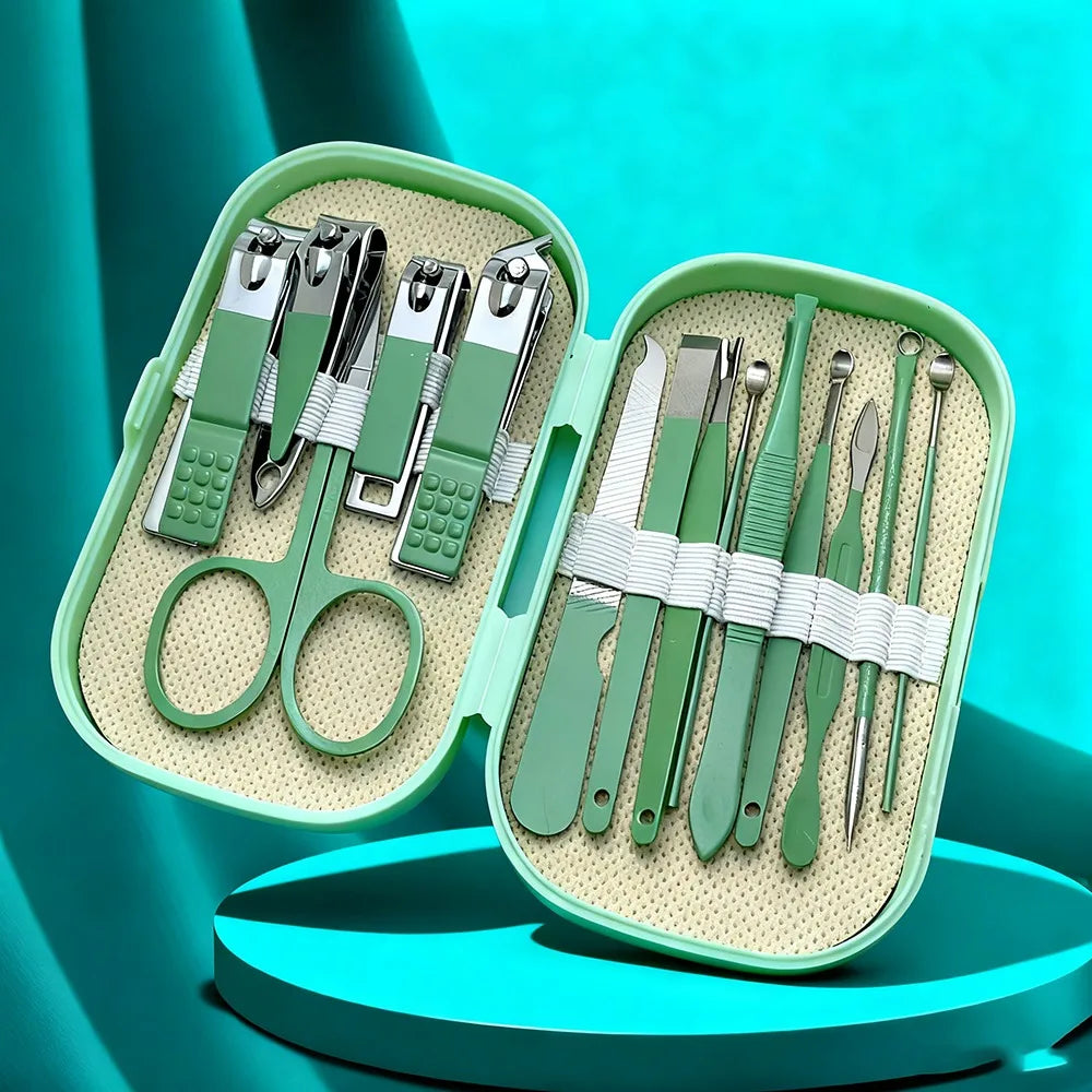 Professional Stainless Steel Manicure and Pedicure Grooming Kit
