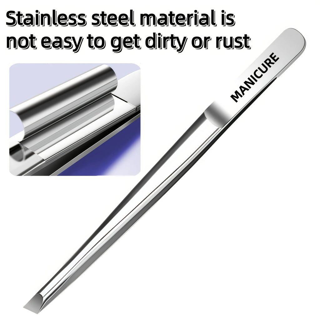 Precision Stainless Steel Slant-Tip Eyebrow Tweezers