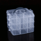 3-Tier Stackable Storage Organizer for Crafts and Jewelry