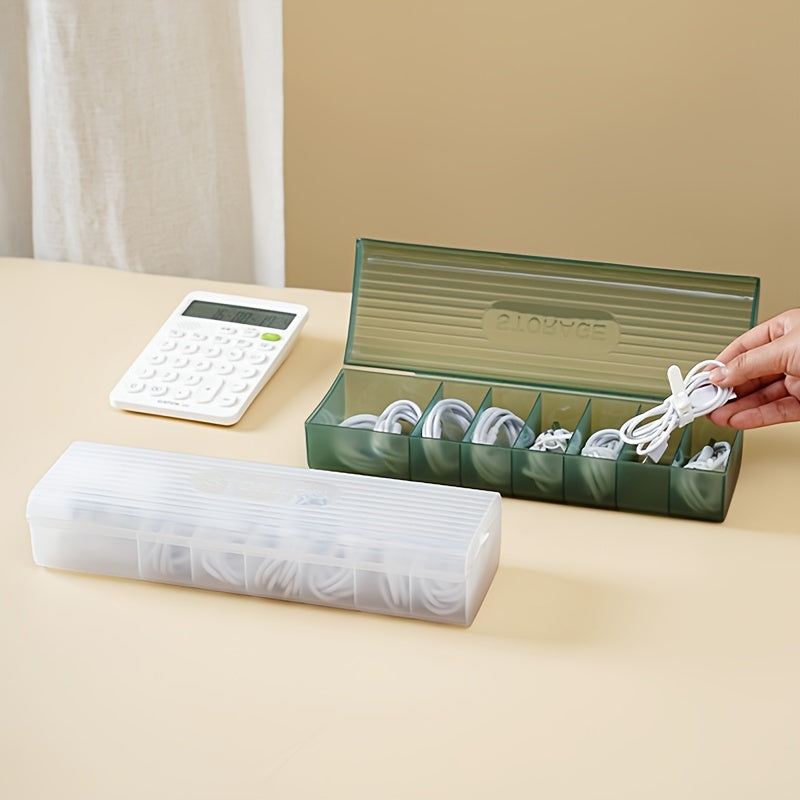 Desktop Cable and Charger Organizer Box