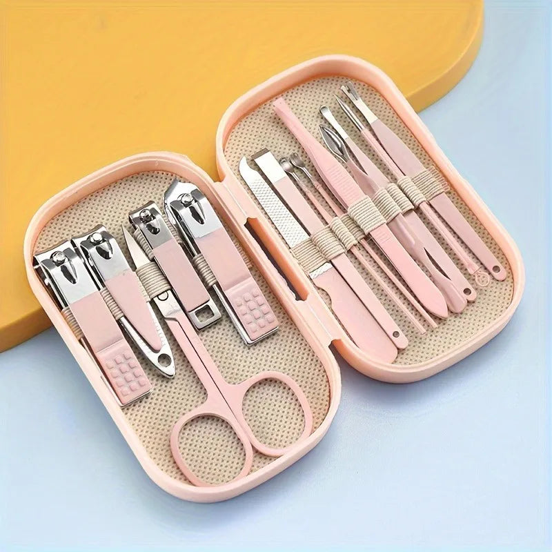 Professional Stainless Steel Manicure and Pedicure Grooming Kit - 3