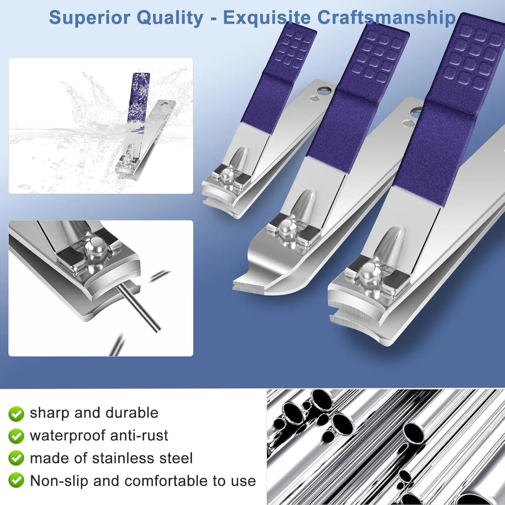 Professional Stainless Steel Manicure and Pedicure Grooming Set